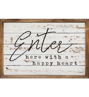 Enter Here With A Happy Heart Whitewash